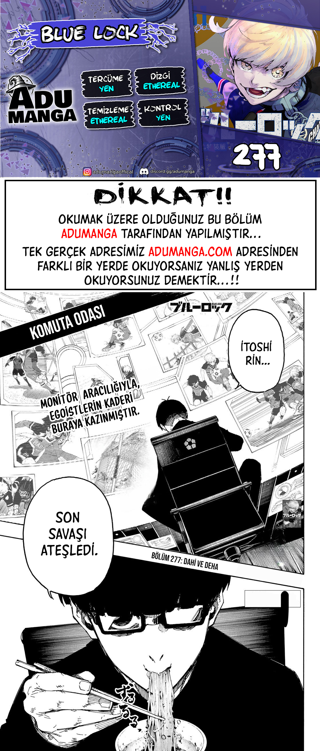 Read Blue Lock TR Manga Online
