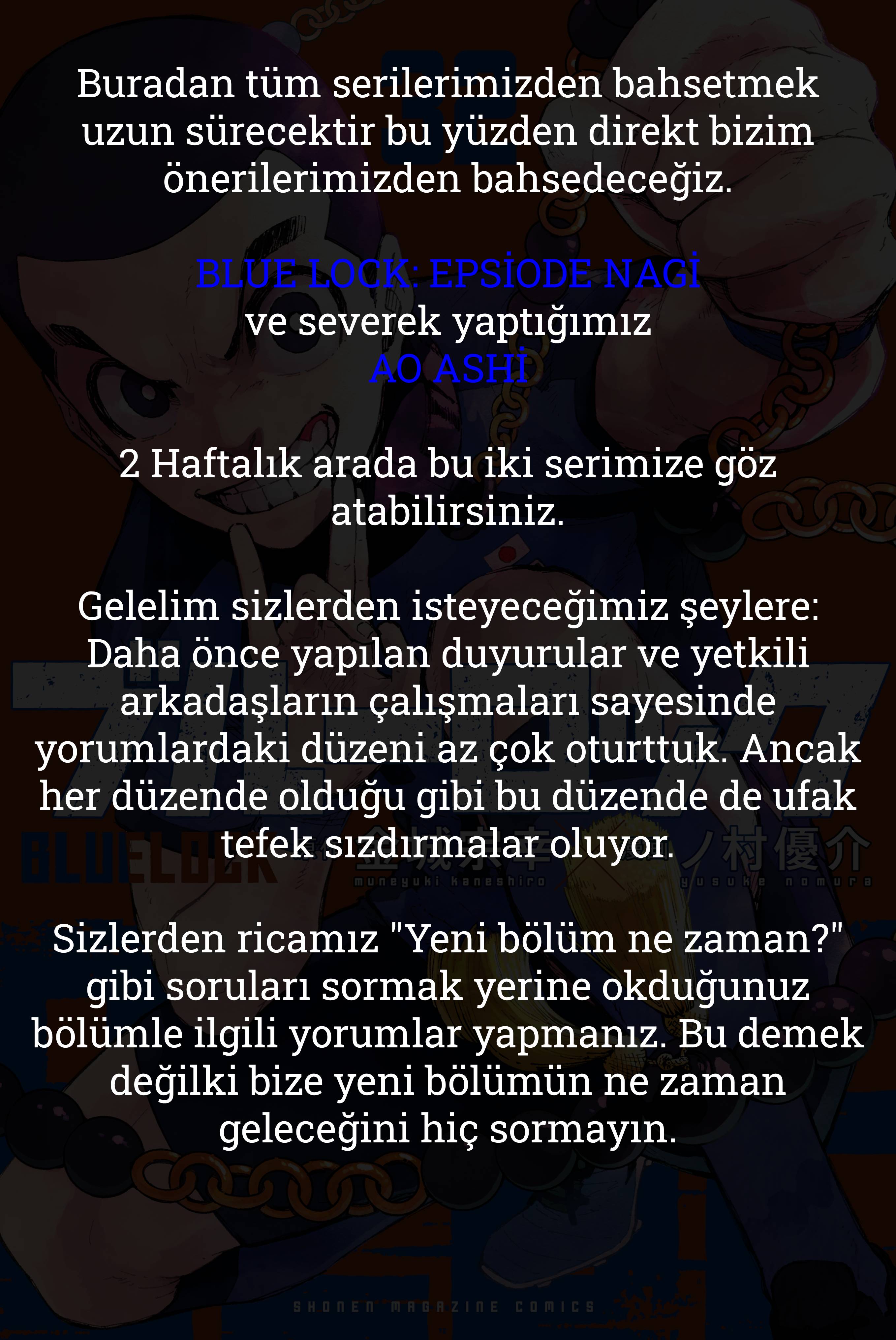 Read Blue Lock TR Manga Online